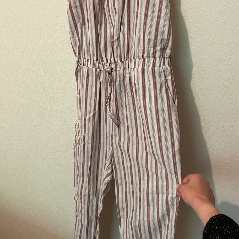Striped jumpsuit